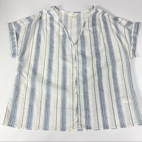 H&M Logg Lagenlook Pullover Striped Blouse - Picture 5 of 16